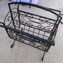 Wrought Iron Magazine Rack
