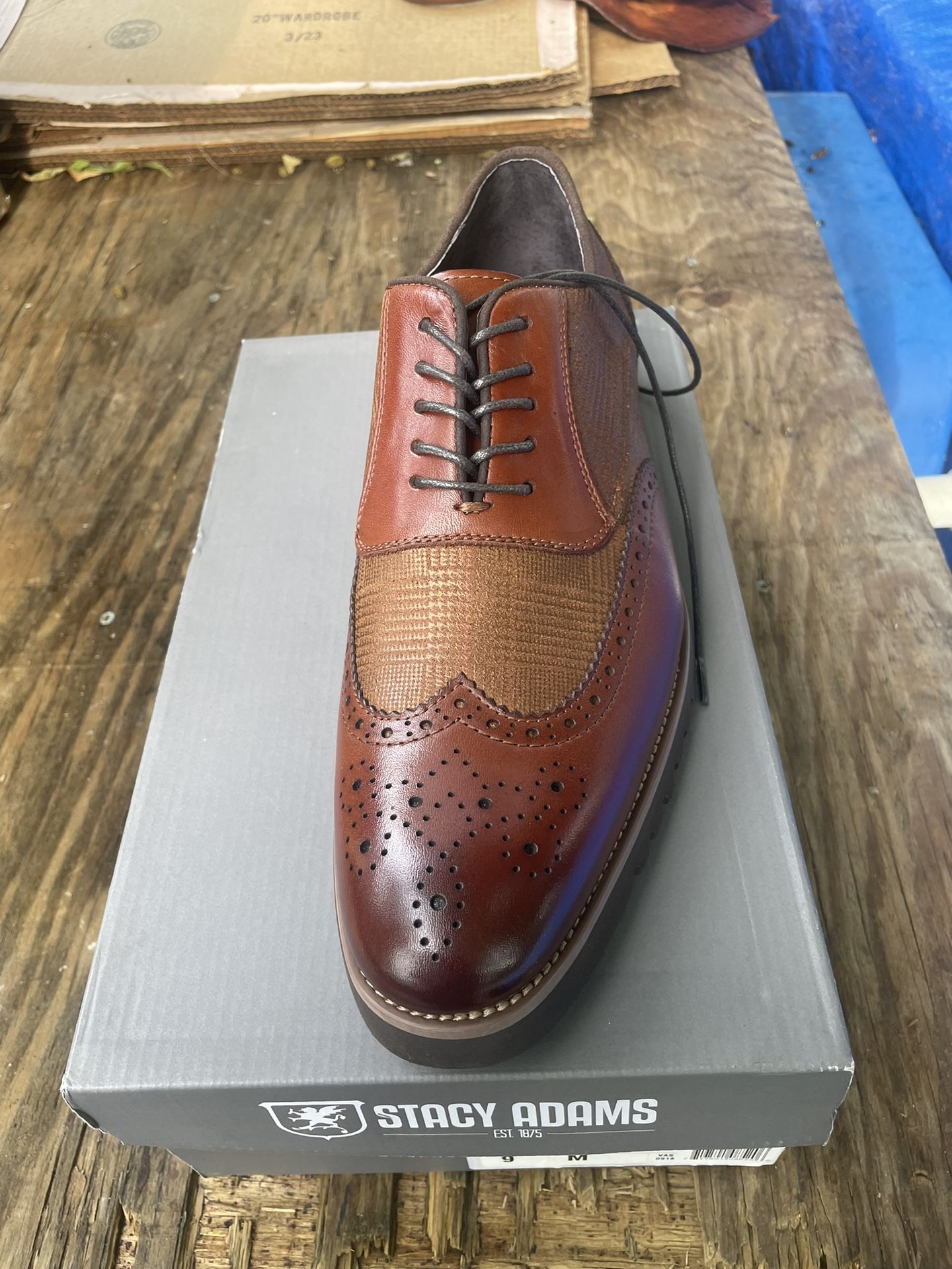 Stacy Adams Baxley Glen Plaid Wind Tips 9