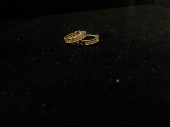 14k gold hoop earrings #111455-2 MJ