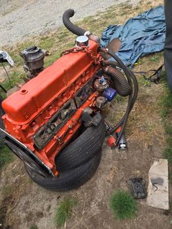 Chevy straight 6 engine & manual transmission