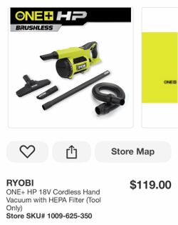 Ryobi ONE+ HP 18V Cordless Hand Vacuum