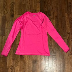 Nike Pro Bright Pink Long Sleeve Women's Top
