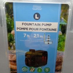 Totalpond L Fountain Pump Black 7ft Pump Height 533 GPH 16ft Cord New Garden 