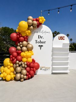 Graduation Balloon Backdrop Decor 
