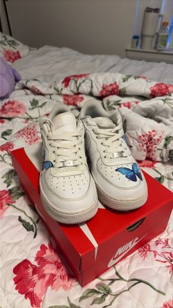 Custom White/Butterfly Air Force 1