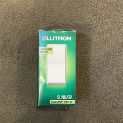 LUTRON ST-AS-WH SUNNATA ACCESSORY SWITCH FOR $17