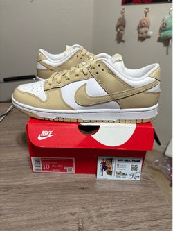 Size 10 - Nike Dunk Low Team Gold White