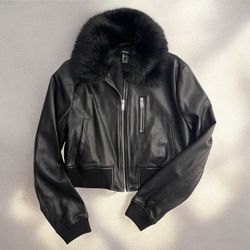 Small Forever21 leather jacket