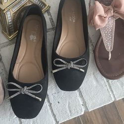 Black Ballet Flats