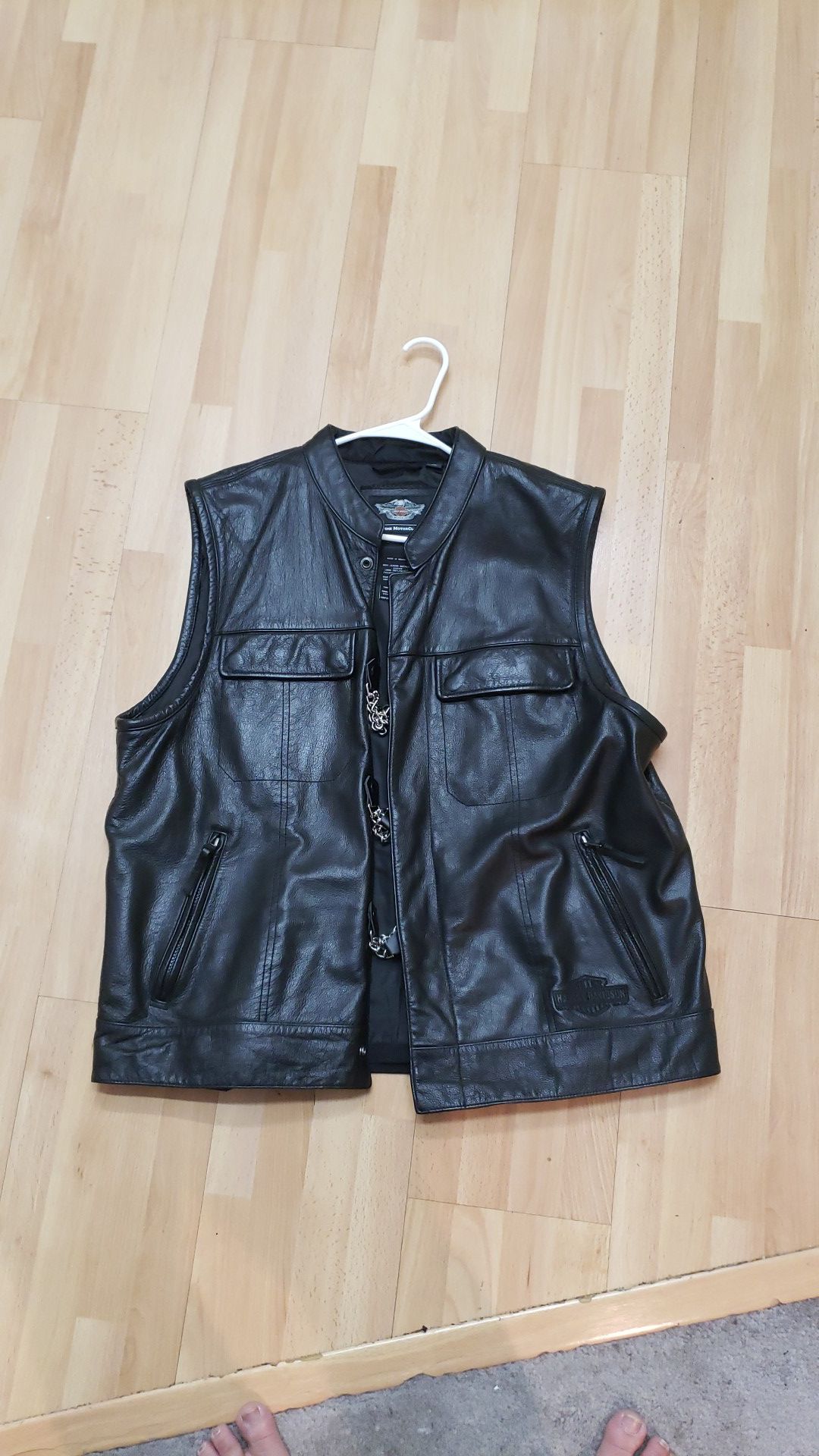 Harley Genuine Leather Motorcycle Vest