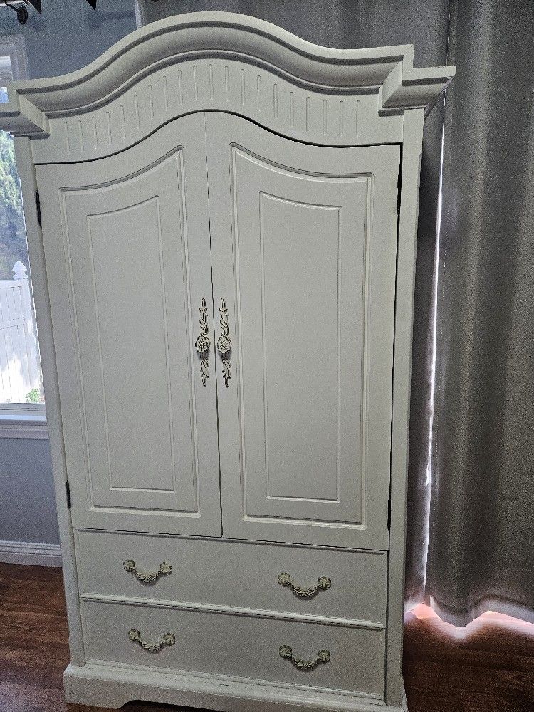 Wardrobe Solid White wood