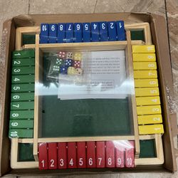  Shut The Box Dice Game(never Used)