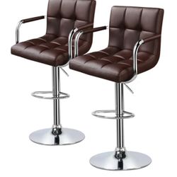 *BRAND NEW* Swivel Upholstered Adjustable Height Counter Stools