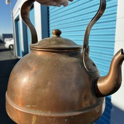 Vintage Copper Tea Kettle