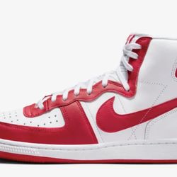 Size 10.5 Men’s Nike Terminator High FJ4454-100 White/Red