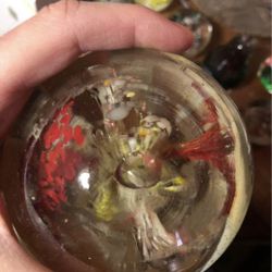 Vintage swirled glass paperweight
