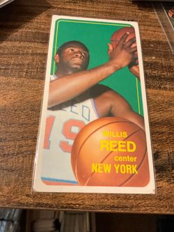 1970 Topps Tall Boy Willis Reed Basketball Card New York Knicks Legend MVP HOF