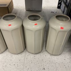 16” Faceted Ceramic Vase 