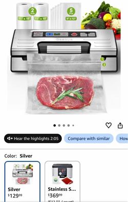 Gasbyo Vacuum Sealer Machine – Silver