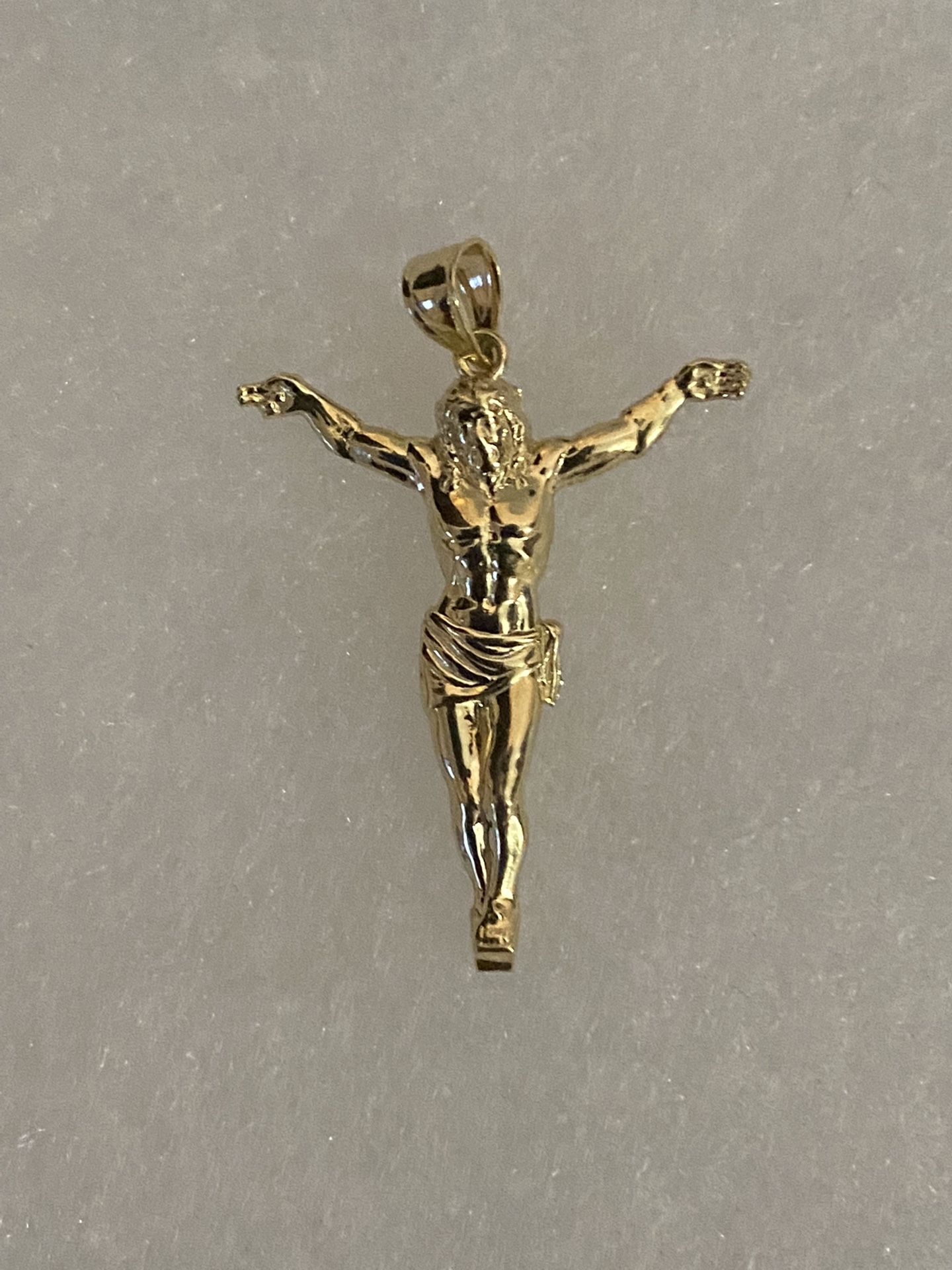 10k Real Gold Jesus Pendant Charm