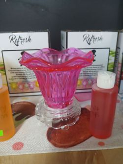Electric Glass Wax Warmer with Dimmer Cord