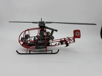 Vintage Sud-Ouest Djinn F-WGVD Metal Helicopter Model