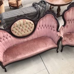 Vintage Sofa With Chair (Selling Together)