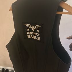 District Eagle Leather Vest  For A Motorcycle