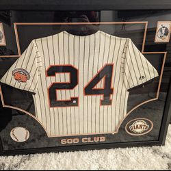 Willie Mays Autographed 600th HR Jersey 