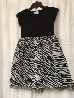Girls Fancy Black Dress, Velvet Top and Taffeta beneath Skirt, 10