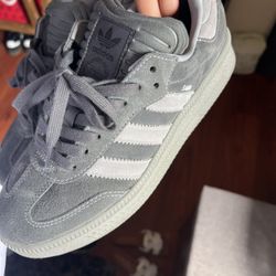 Grey Adidas Sambas 