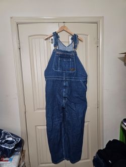 Dark Wash Denim Bib Overalls