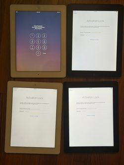 Lot of 4 Apple iPad 2n Generation  for repairs Parts