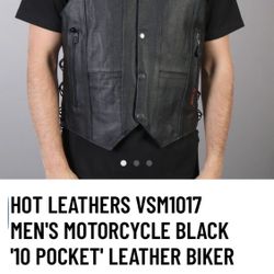 Men’s Leather Vest 