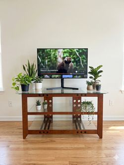 glass tv stand