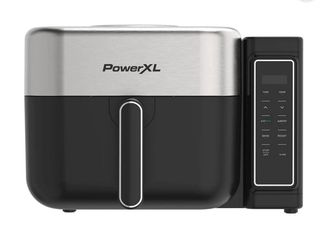 PowerXL 6.3 Quart AirMax Air Fryer Oven with Four Presets and Compact Two-Tier Design, 450F Maximum Temperature, No Preheat Needed
