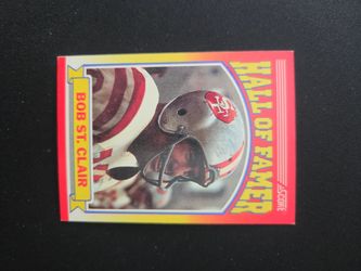 Score Bob St. Clair Hall of Famer Football Card