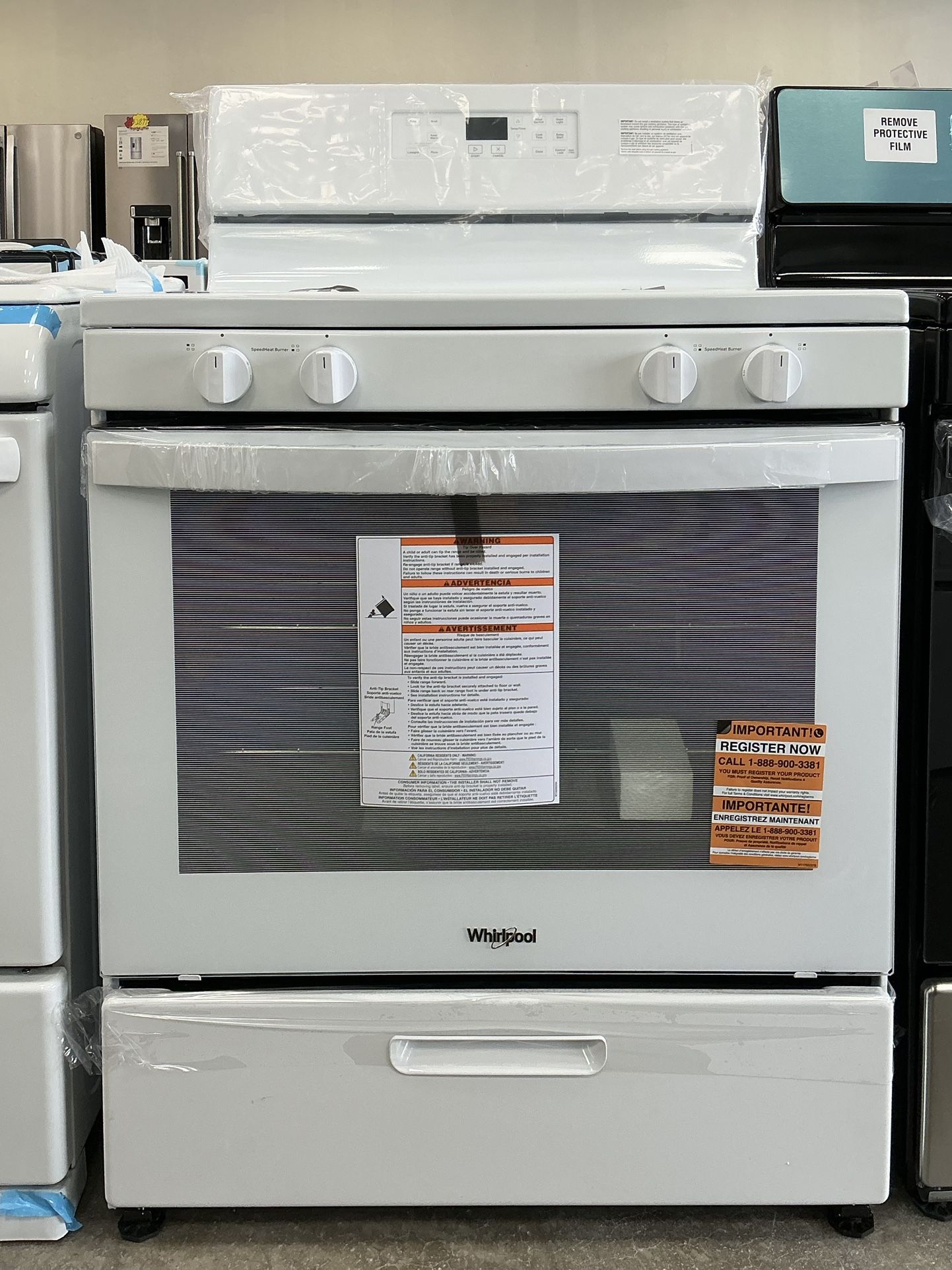 Whirlpool 30 inch 4 Burners 5.1 cu. ft. Freestanding Gas Range
