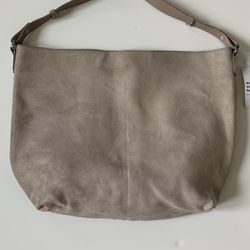 Old Navy Suede Tote Bag - (Taupe Color)