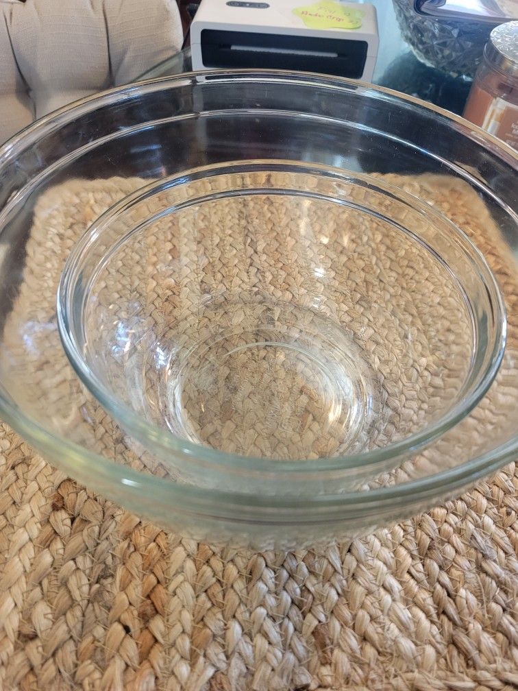 PYREX MIXING BOWLS /NESTING BOWLS 