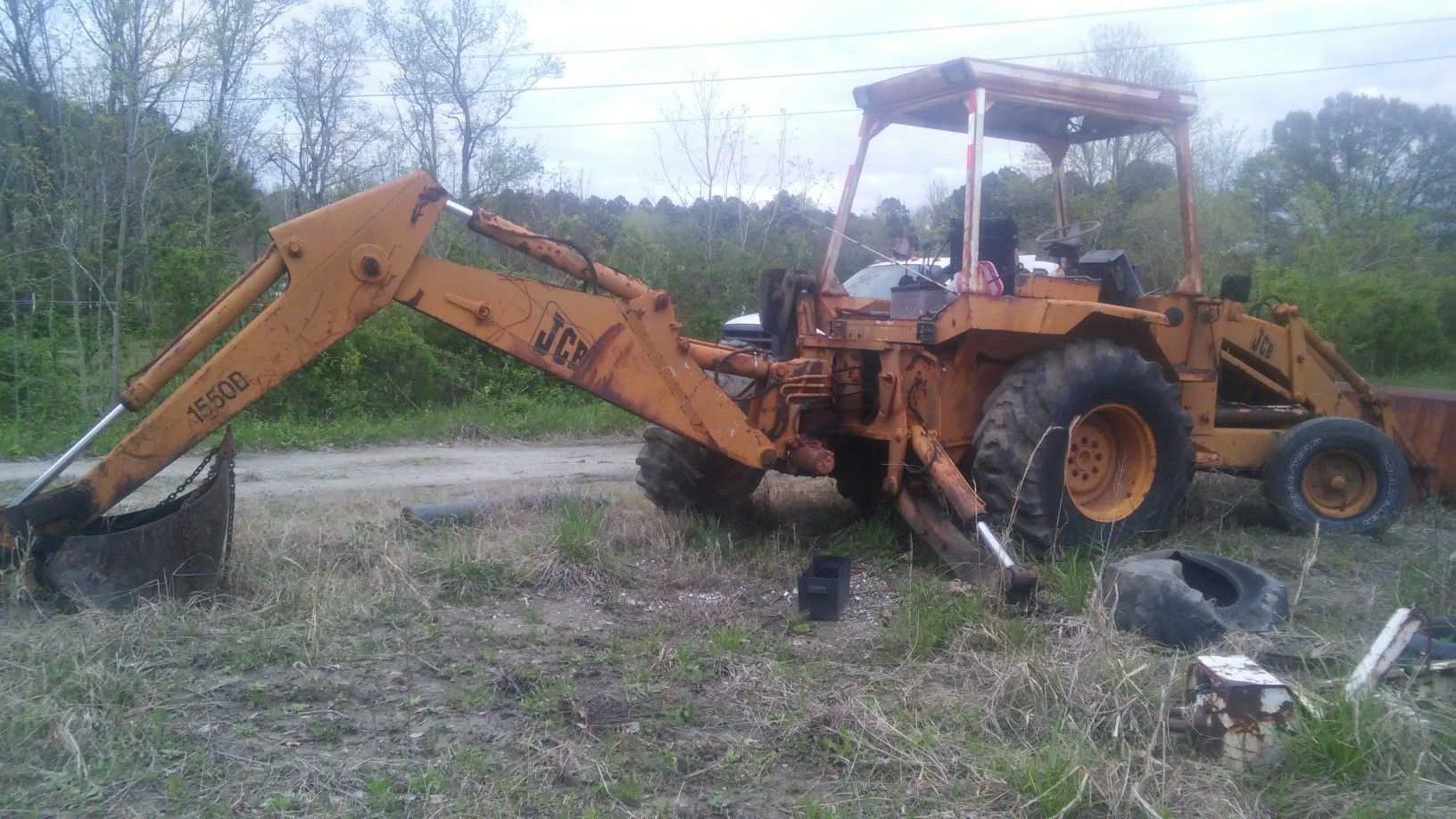 1980s JCB backhoe/loader 1550b 4 cylinder perkins diesel for Sale in