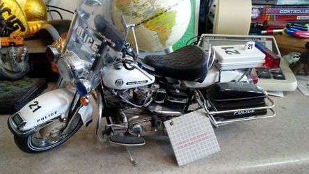 franklin mint harley police bike