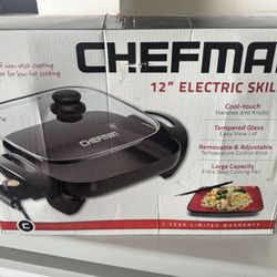 Chefman 12” Electric Skillet - Brand New 