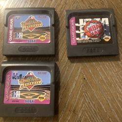 3 Sega Game Gear Vintage Video Games 