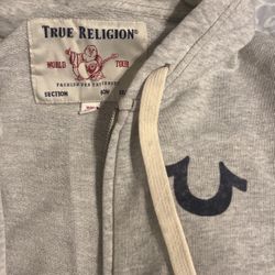Grey True Religion Zip up 