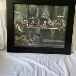 Two Picture Frames Of Different Actors Together 