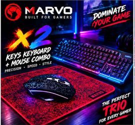 3 in 1 gaming keyboard/mouse/mousepad