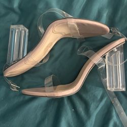 clear heel size 9