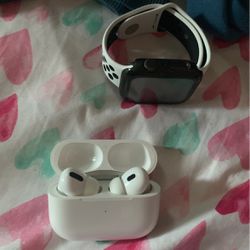 air pods and apple watch