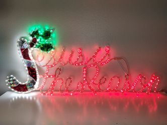 Roman Lights "Jesus is the Reason" Rope Light Yard Art 48" EUC Christmas